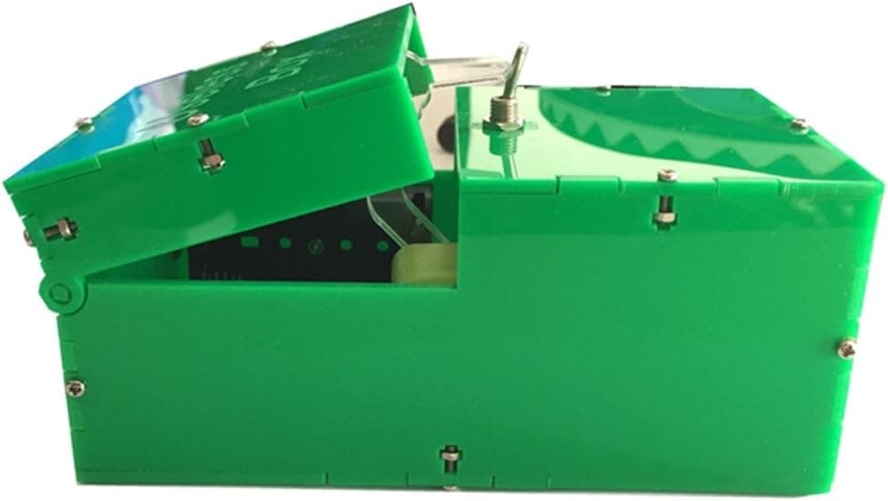 Useless Box Leave Me Alone Machine Fully Assembled in Real , Birthday And Party Gift Toy Game (green)