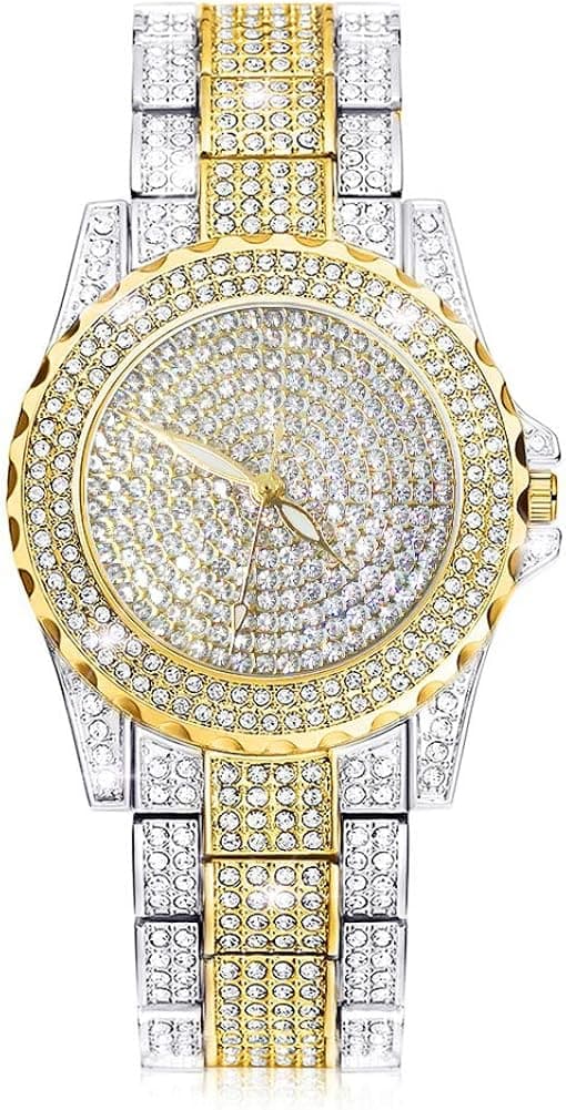 Ladies Dress Watch Luxury Quartz Small Face Diamond Shining Bling Watches Silver Analog Watch for Women Waterproof Gifts for Women