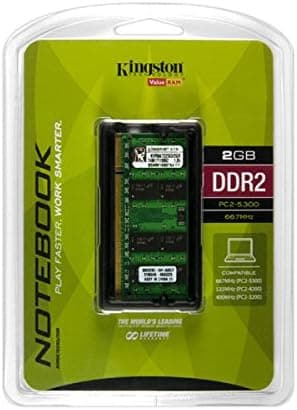 Kingston ValueRAM 2GB 800MHz DDR2 Non - ECC SODIMM Notebook Memory KVR800D2SO/2GR