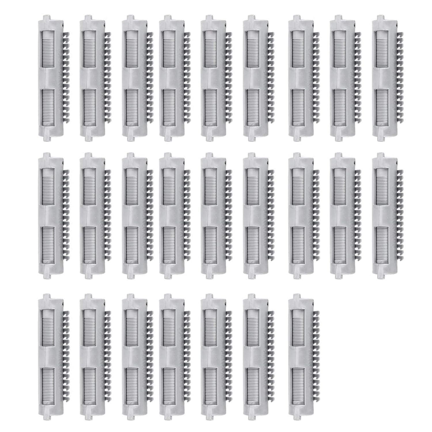 Perm Rods -25pcs Hair Perm Rods Rollers Clips Curler Clamp Hair Styling Tool for Hair Salon