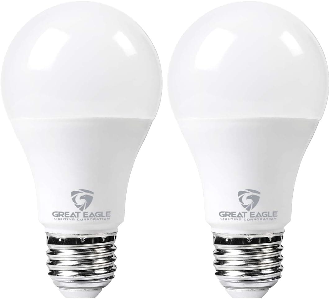 Great Eagle Lighting Corporation Super Bright LED Light Bulb 150W-200W Equivalent Dimmable 3000K Soft White UL Listed (2-Pack)