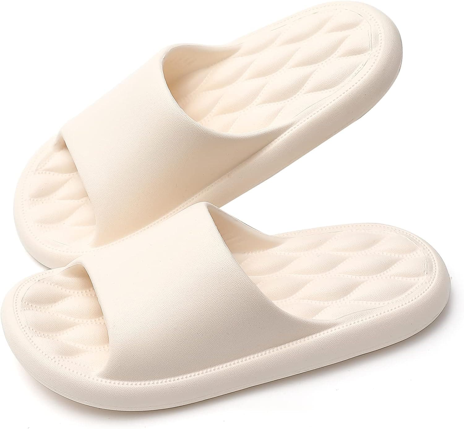 Home Slippers Shower Slides Massage Soft Sandals Non-Slip Lightweight Quick Drying Indoor and Outdoor