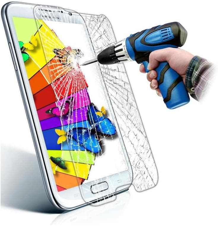 Note 2 Screen Protector, Elbrusxu Premium Tempered Glass Screen Protector 0.3mm thickness / 2.5D Rounded Edge / 9H Hardness / Nanometer Explosion-proof For Samsung Galaxy Note 2