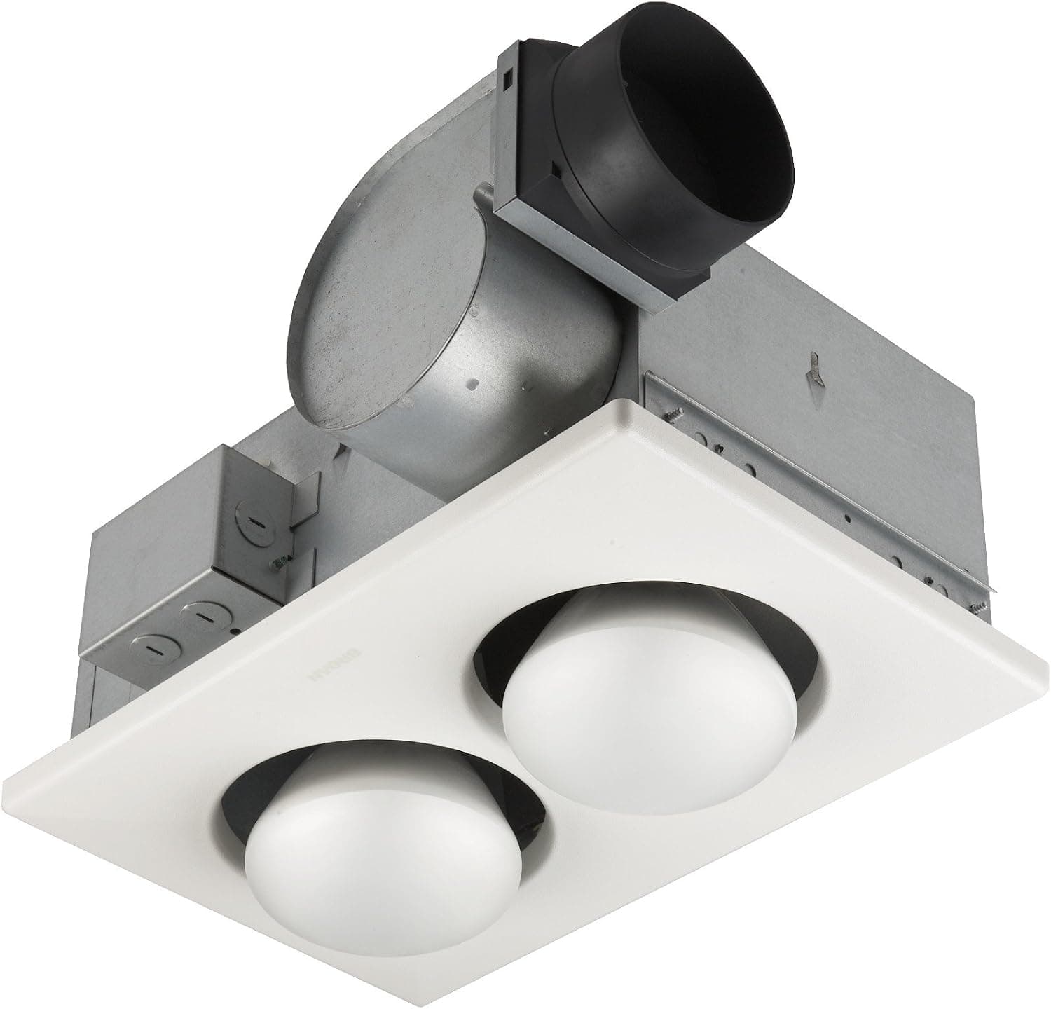 Broan-NuTone 164 Type IC Infrared Two-Bulb Ceiling Heater with Fan, 250 Watt, White