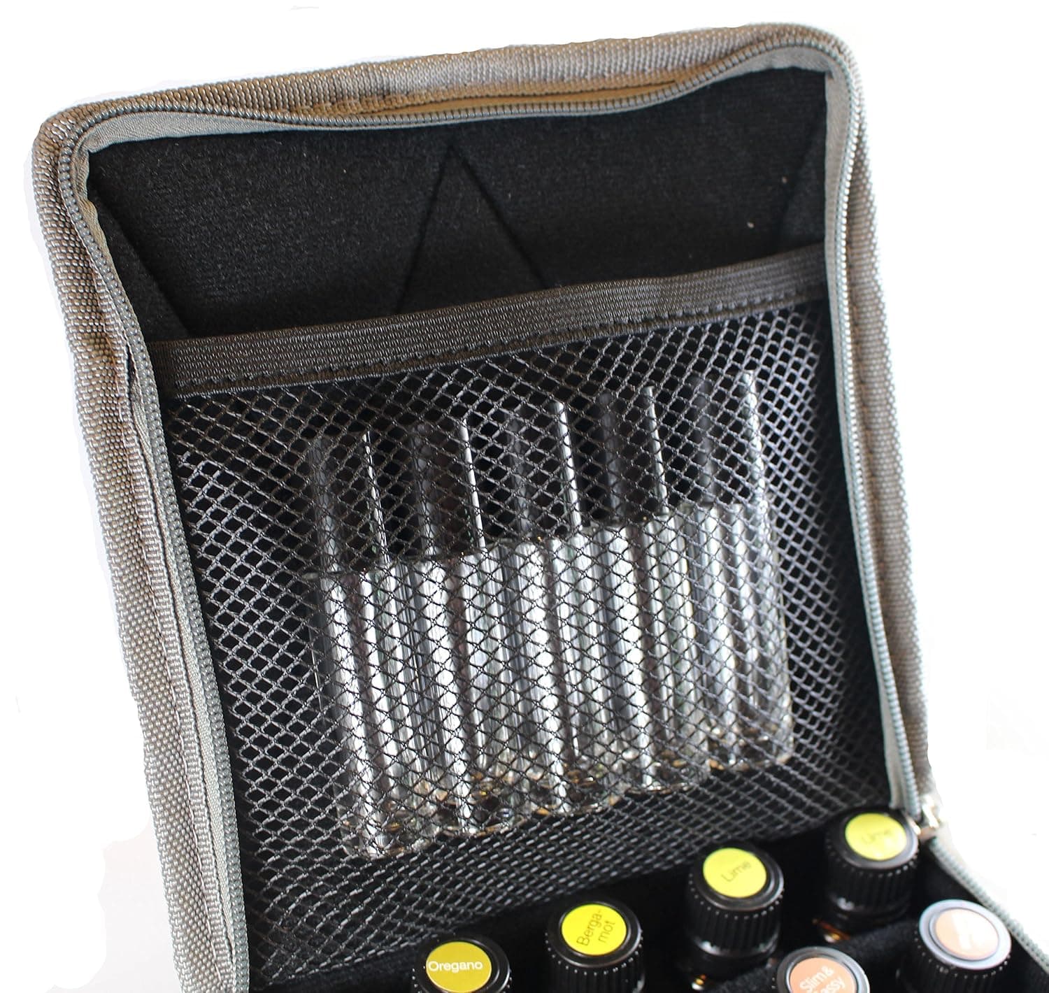 Hytek Gear Essential Oil Carrying Case Holds 30 Bottles (5ml-15ml), Blue Floral