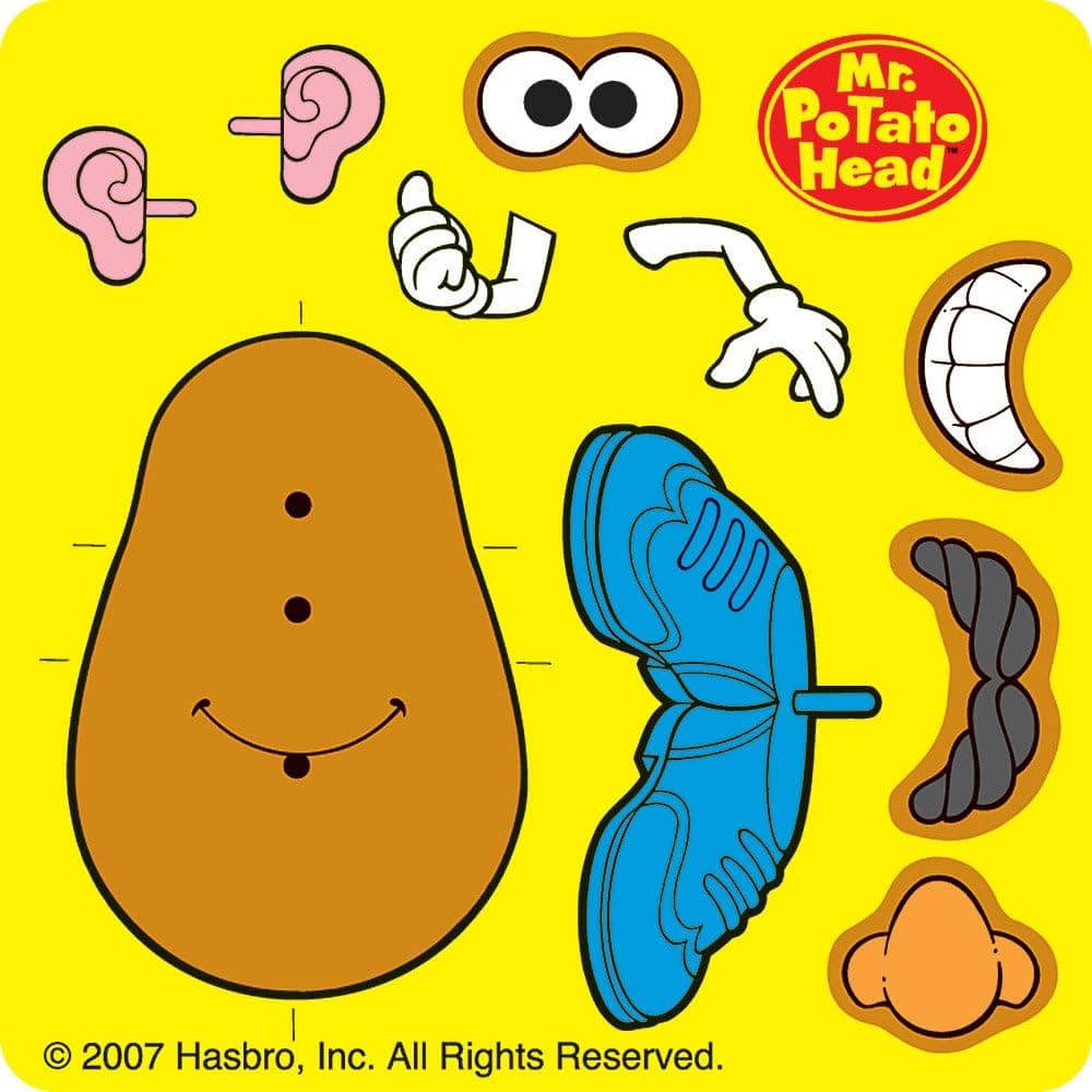 Mr Potato Head Make Your Own Stickers - Party Favors - 100 per Pack