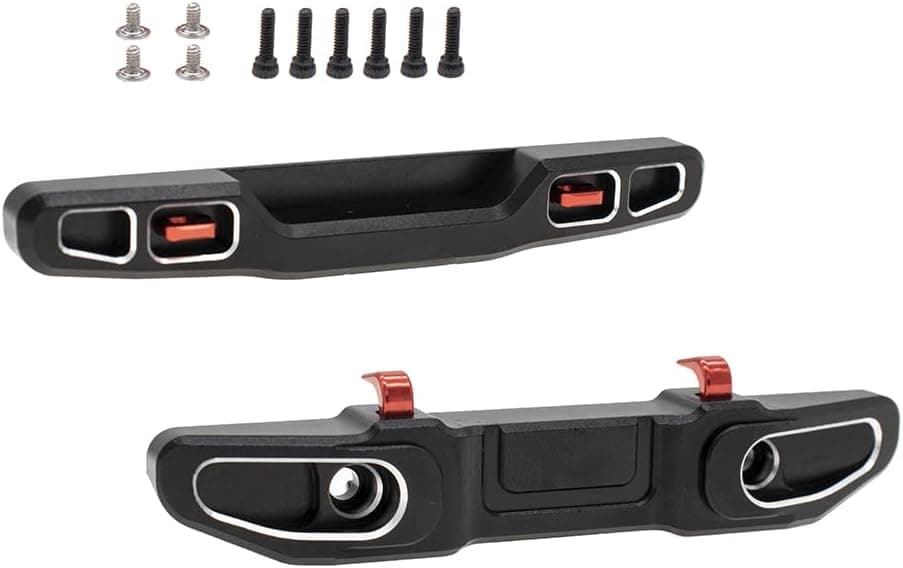CODA RACING Aluminum Front&Rear Bumper for AXIAL SCX24 Jeep Gladiator AXI00005 1/24 RC Crawler Car