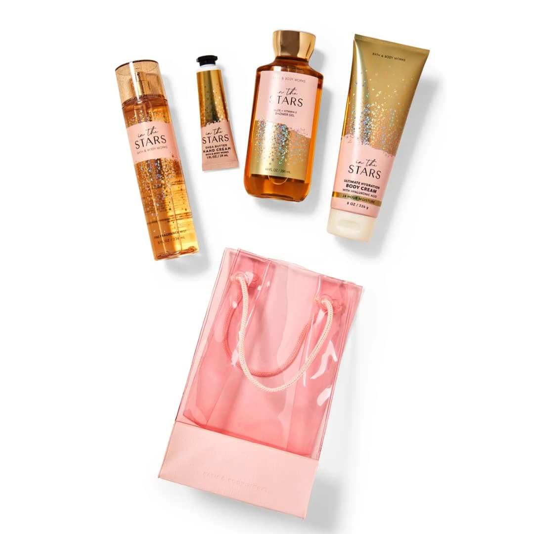 Bath & Body Works In The Stars Gift Set with Mist, Body Cream, Shower Gel, Hand Cream & Gift Bag