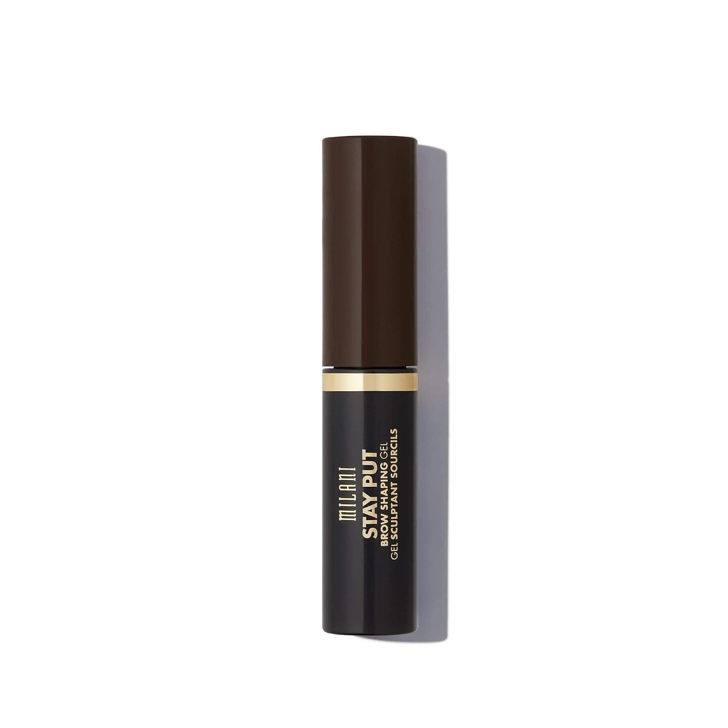 Milani Stay Put Brow Shaping Gel - Dark Brown (0.24 Fl. Oz.) Cruelty-Free Long-Lasting Eyebrow Gel that Fills and Shapes Brows