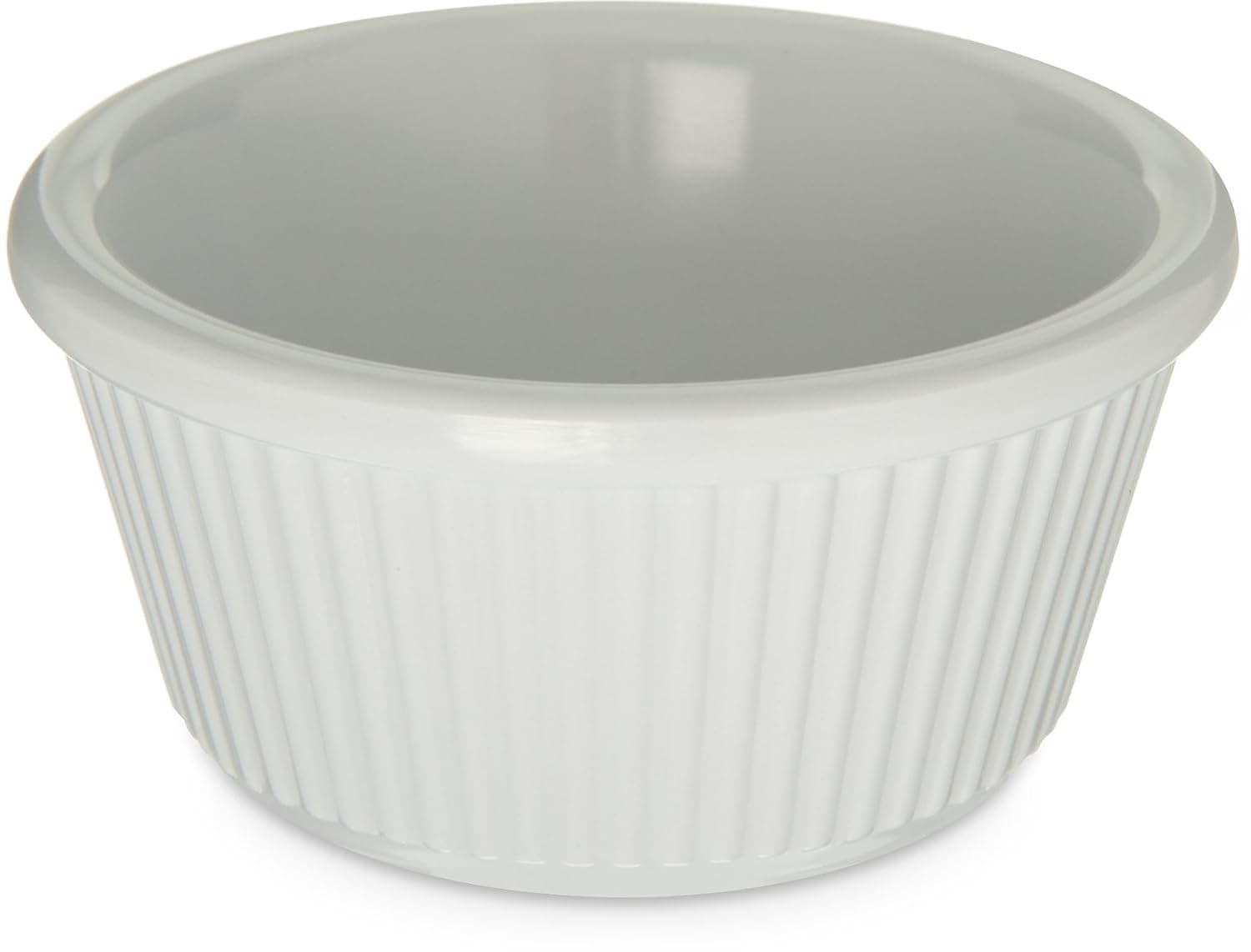 CFS S28202 Melamine Fluted Ramekin, 3 oz. Capacity, White (Case of 48)
