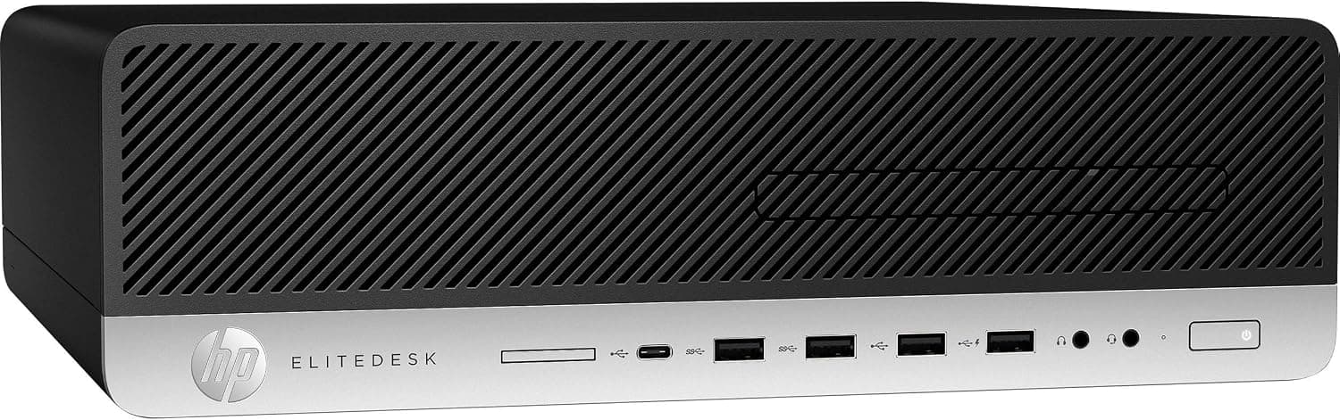 HP EliteDesk 800 G4 SFF 8GB 500GB Intel Core i5-8500 X6 3GHz Win10, Black (Renewed)