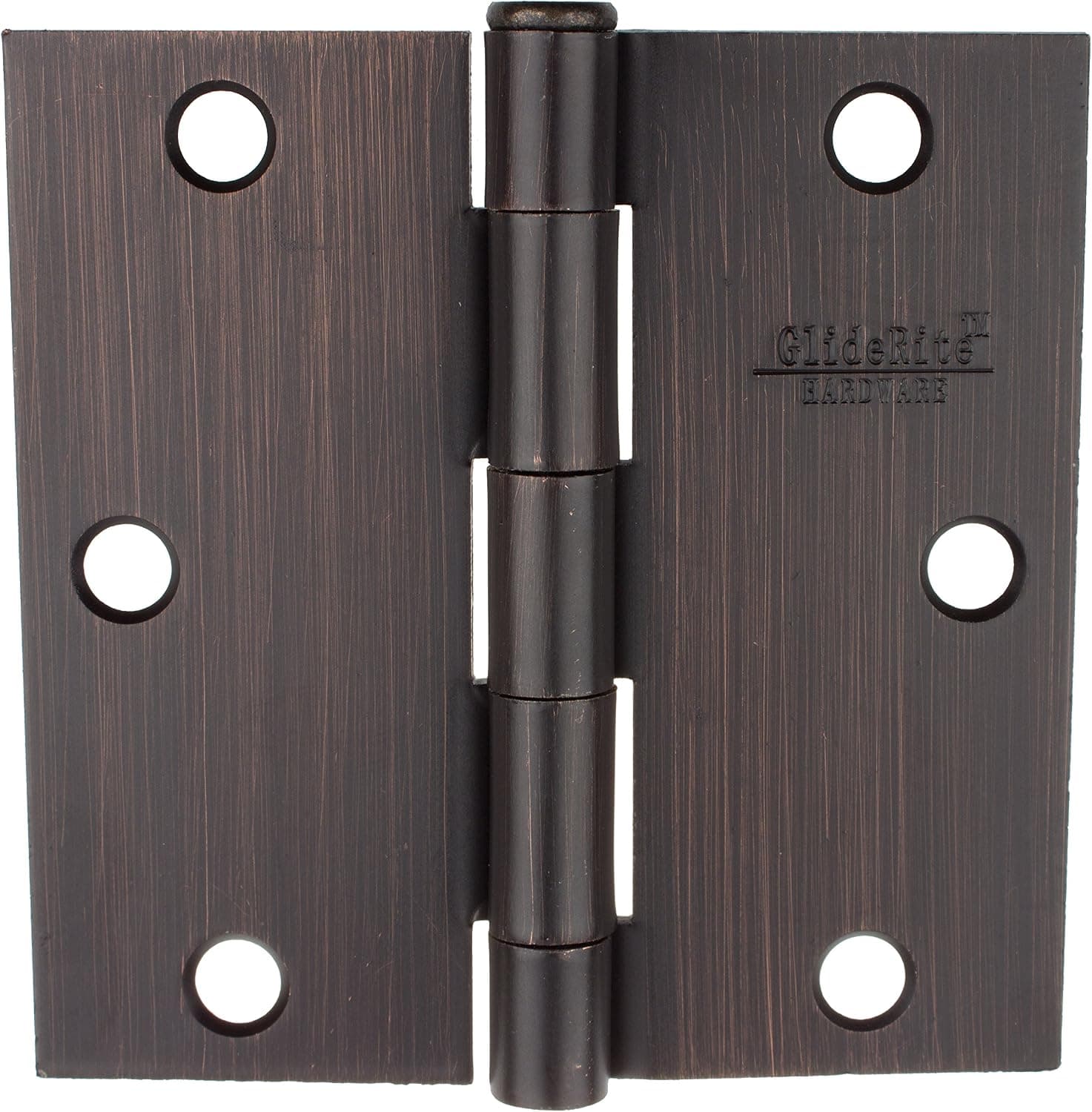 GlideRite Hardware 3500-ORB-21 Oil Rubbed Bronze Finish 3.5 inch Steel Door Hinges Square Corners 21 Pack