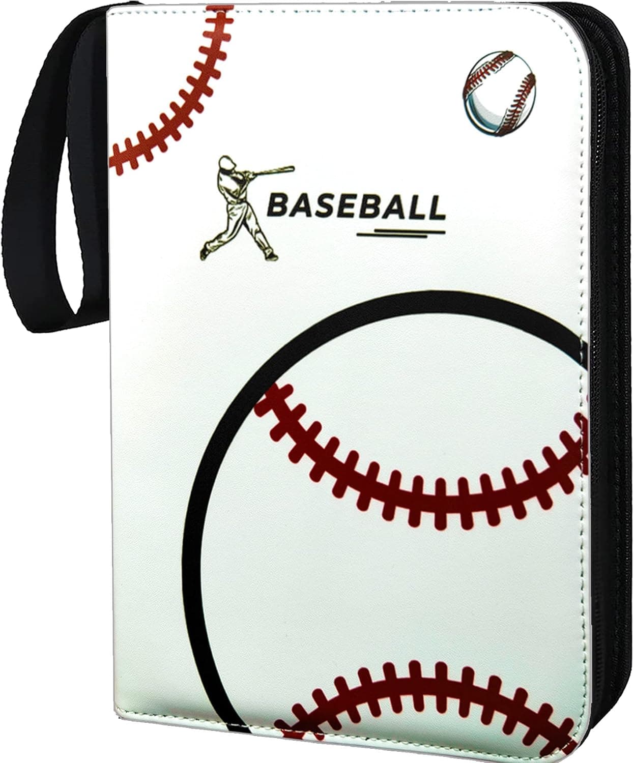 PKMLIFE Baseball Cards Binder Holder Sleeves, Trading Album photocard Storage Best Protectors, Set for TCG and Football Cards and Sports Cards - 4 Pocket 50 Pages - Put up to 400 Cards (White)
