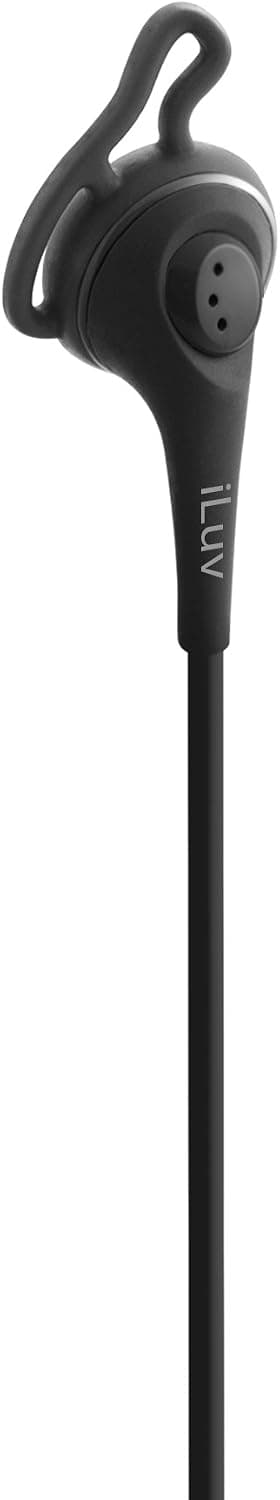 iLuv iEP416BLK FitActive High Fidelity Earphones with Speak EZ Remote for Smartphones - Wired Headsets - Retail Packaging - Black