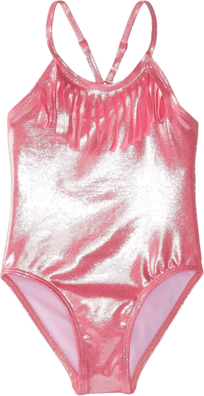 Jantzen Little Girls' Fringed Allover Glitter One-Piece Swimsuit