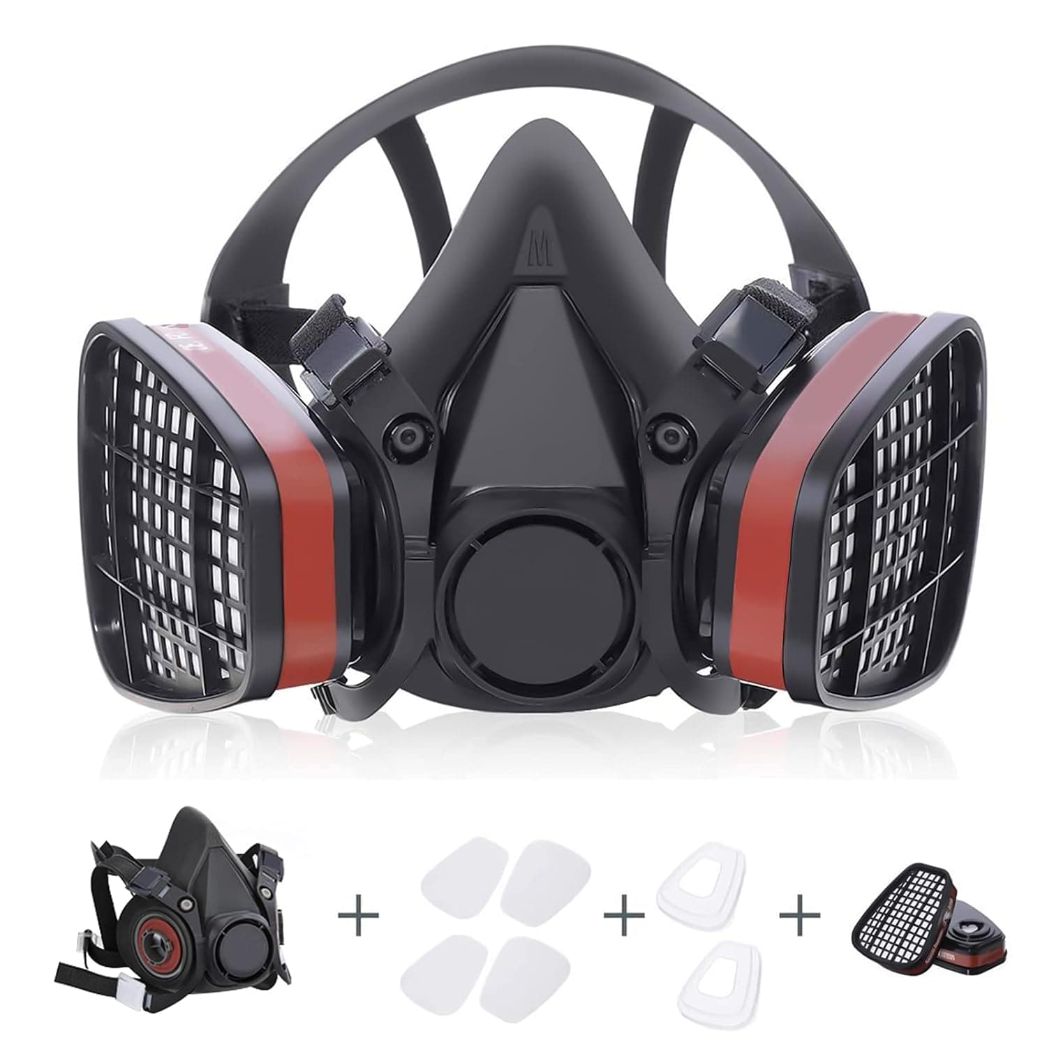 Reusable Half Face Cover, M301 Face Cover, Reusable Face Cover, Against Wood Chips,Machine Polishing, Welding,Household Cleaning(Medium)