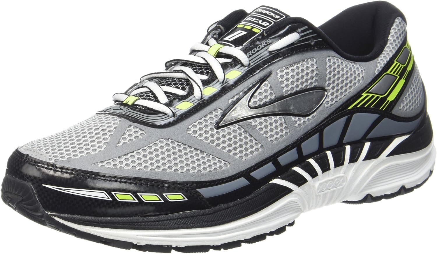 Brooks Men's Dyad 8 River Rock/Black/Nightlife 10.5 2E