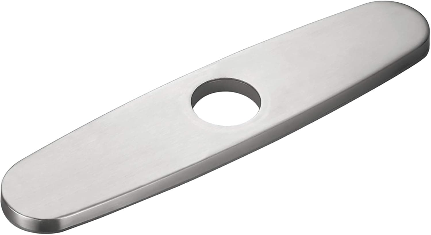 GUNMIN 10” Faucet Deck Plate for Kitchen Sink Hole Cover - Brushed Nickel Escutcheon (D-2001B)