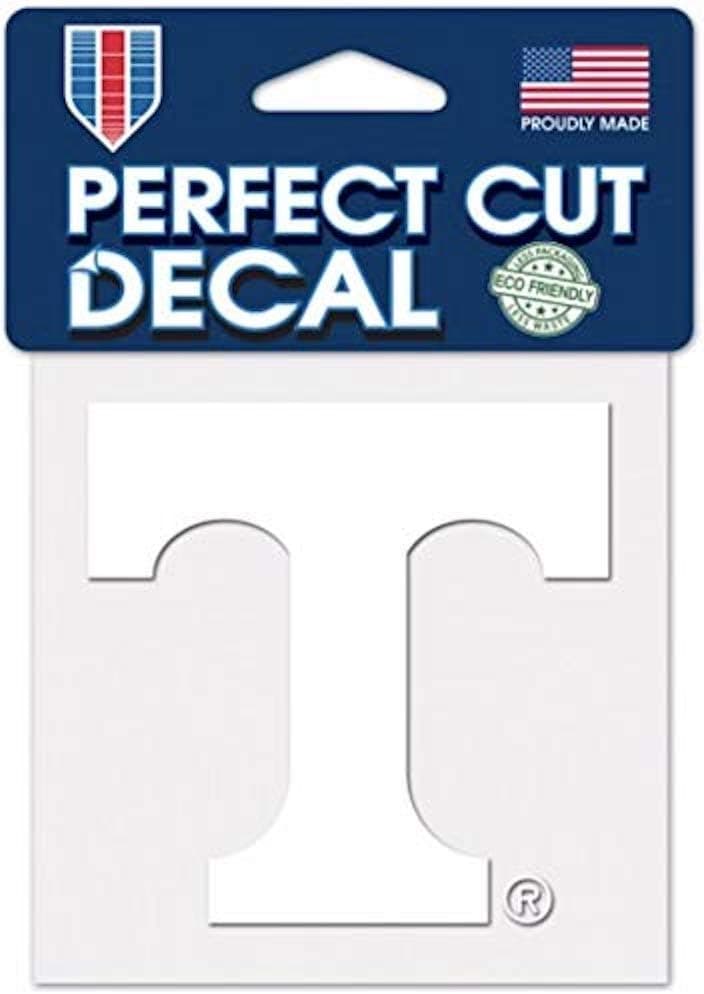 WinCraft NCAA University of Tennessee Volunteers 6 x 6 inch White Decal