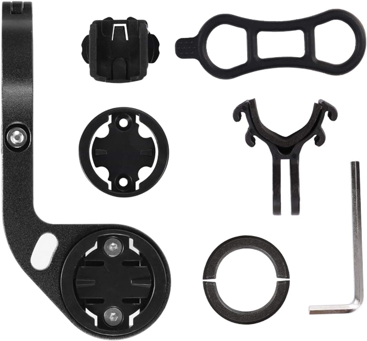Kbrotech Bike Out-Front Mount Bicycle Handlebar Combo Mount for Garmin Bryton Gopro Flashlight,Compatible with 31.8mm 25.4mm Handlebar