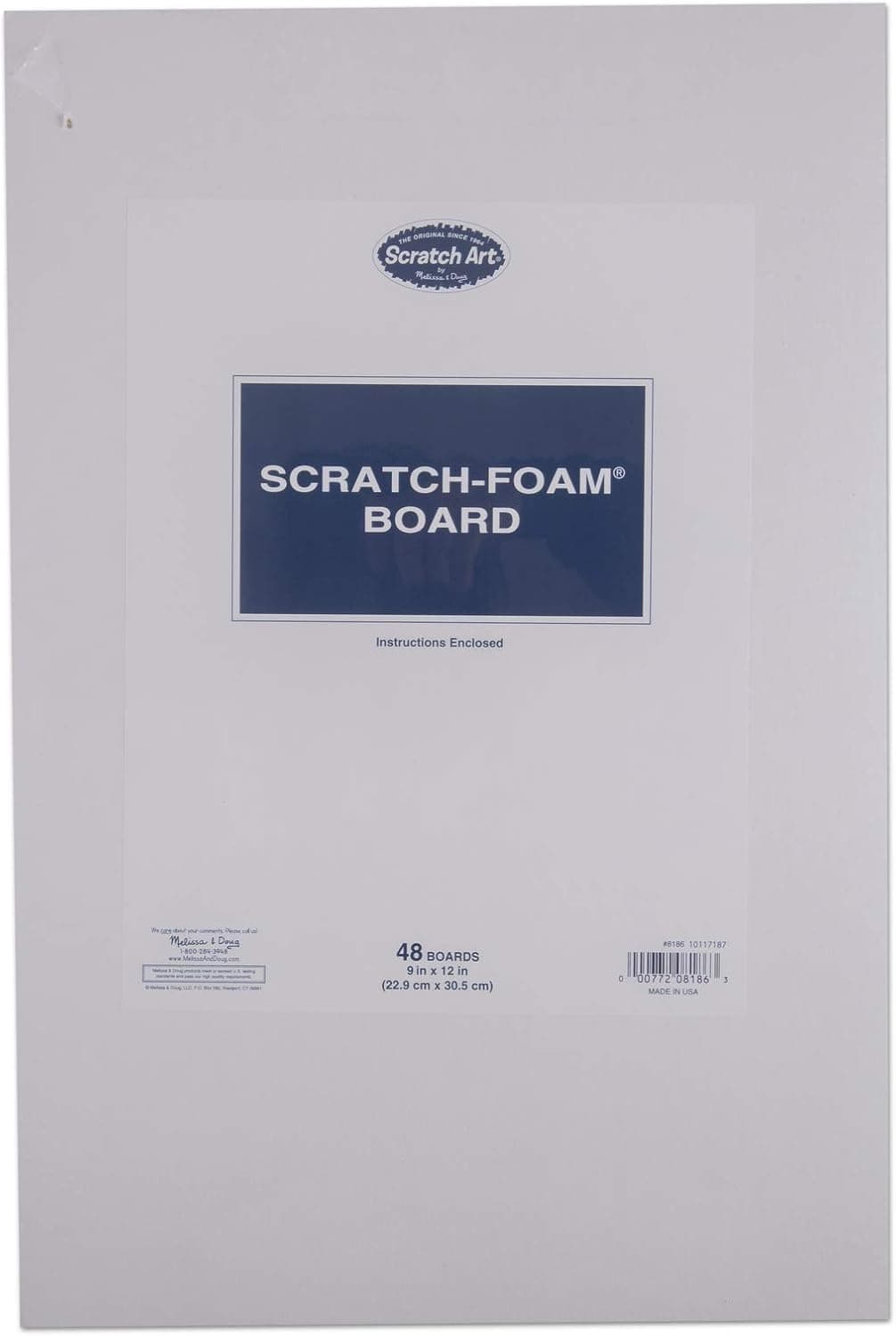 Melissa & Doug Scratch Art Scratch-Foam Craft Boards - 48 Boards