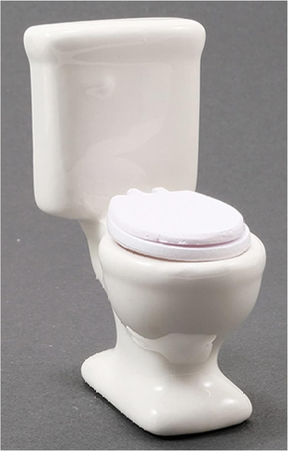 Dollhouse Miniature White Ceramic Toilet by Classics of Handley House