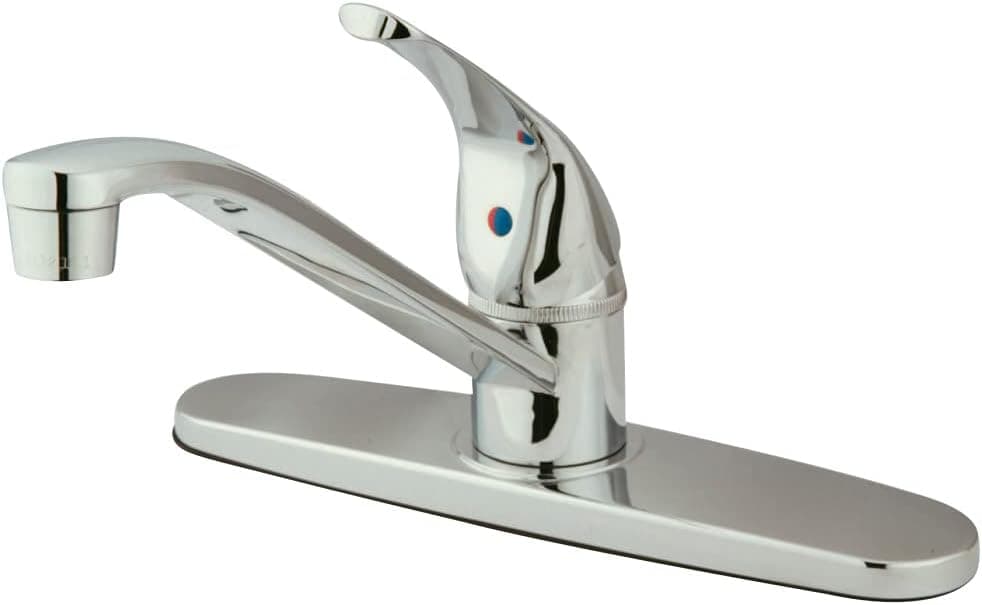 Kingston Brass KB5710 Chatham Single Lever Handle Kitchen Faucet without Sprayer, 8-Inch, Polished Chrome