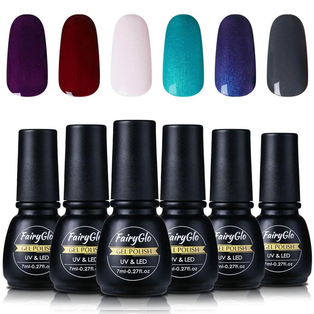 Nail Polish UV LED Soak Off Nail Art Gel Manicure Set 6PCS FairyGlo 7ml 00013