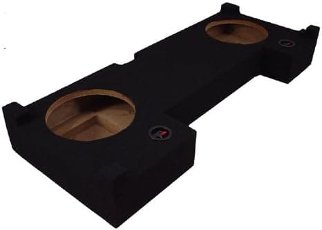 Compatible with Chevy Silverado or GMC Sierra 2500 & 3500 HD Crew Cab Truck 2001-2006 Dual 10" Subwoofer Sub Box Speaker Enclosure