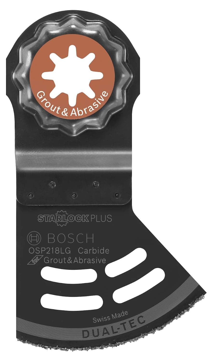 BOSCH OSP218LG 2-1/8 In. StarlockPlus Oscillating Multi-Tool 2-in-1 Dual-Tec Grout & Abrasive Blade