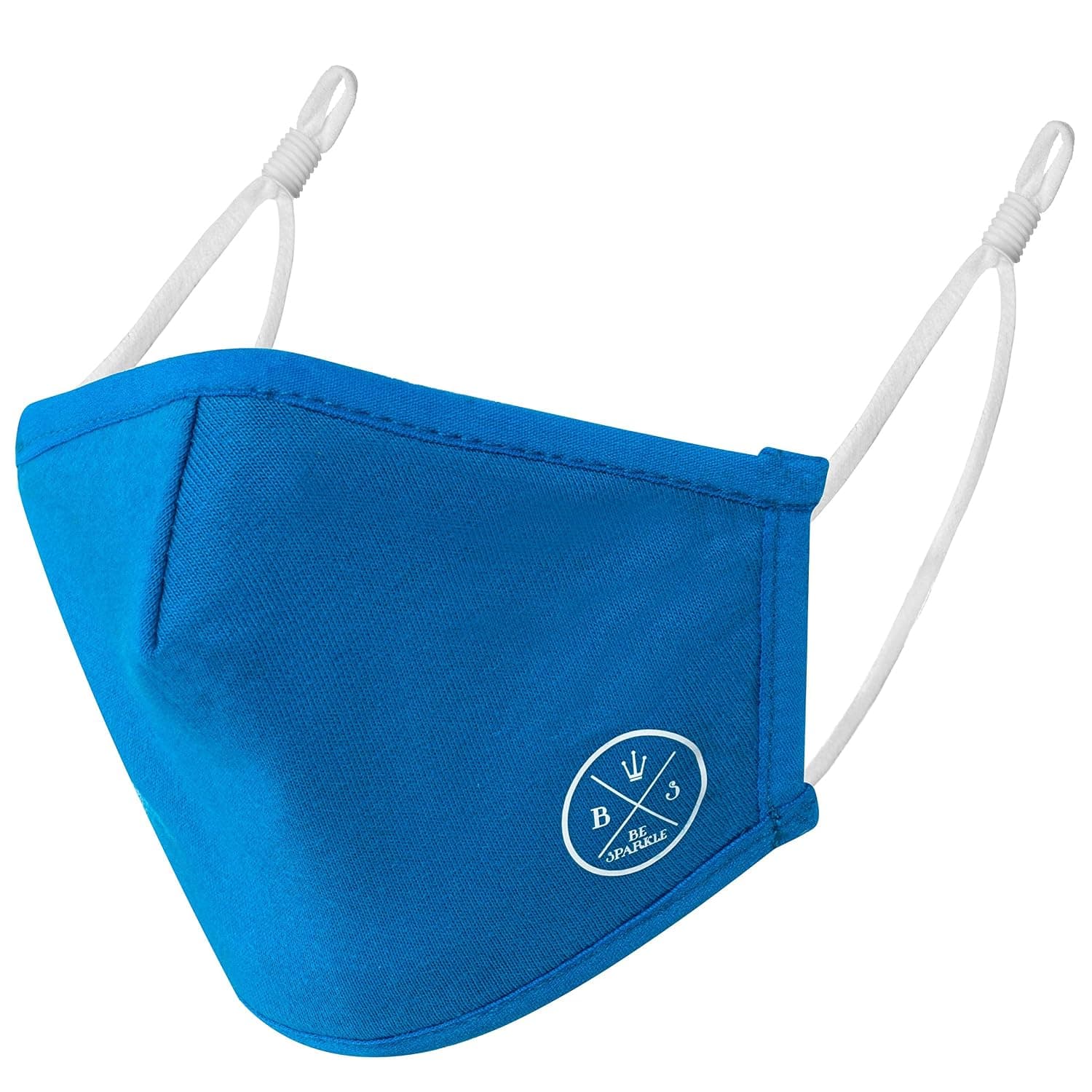 Be Sparkle Cotton Face Masks for Women and Men, Reusable Cloth Face Mask with Adjustable Ear Loops for Kids and Adults