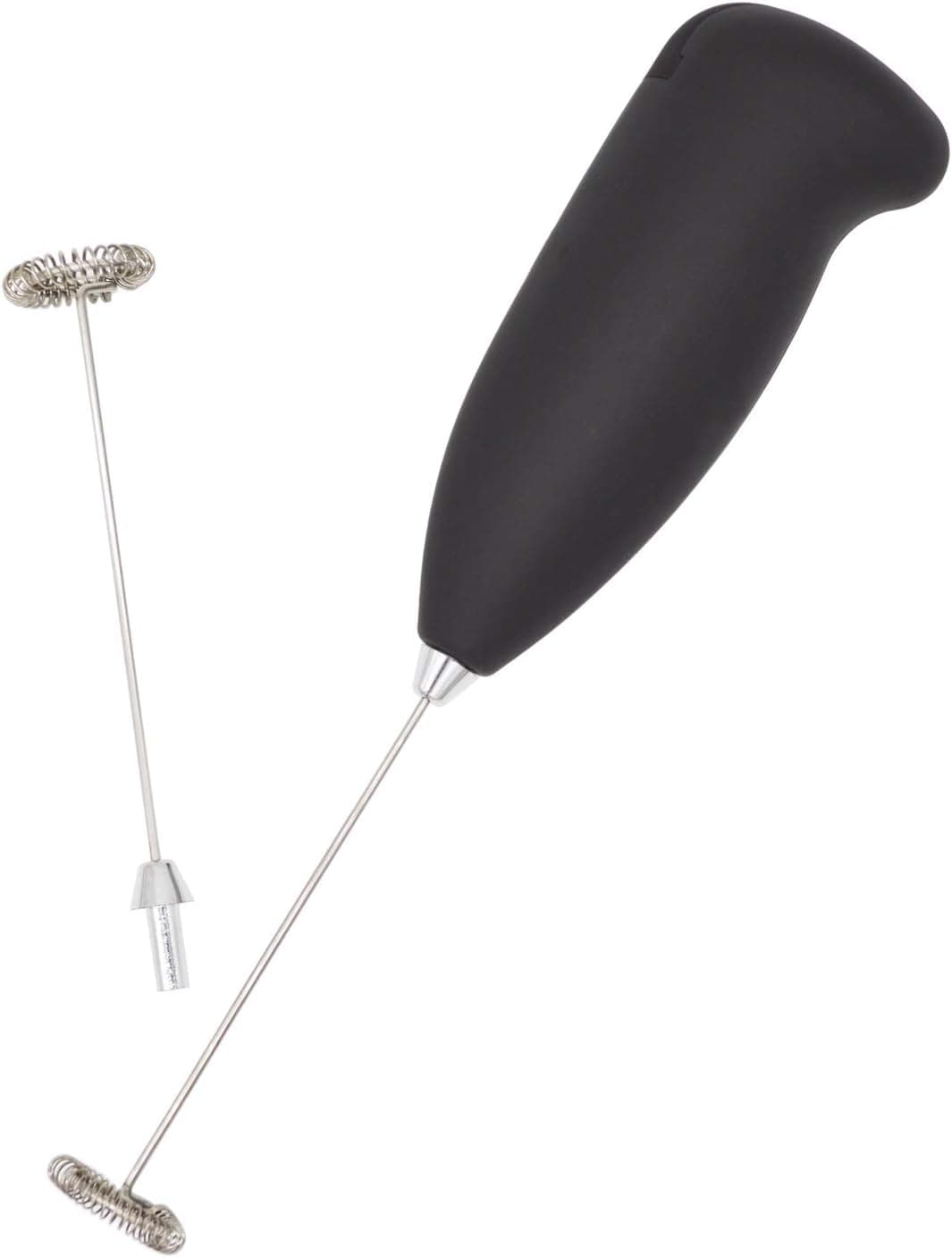 Milk Frother Handheld Battery Operated Electric Foam Maker For Coffee, Latte, Cappuccino, Hot Chocolate, Durable Drink Mixer With 2X Stainless Steel Whisk