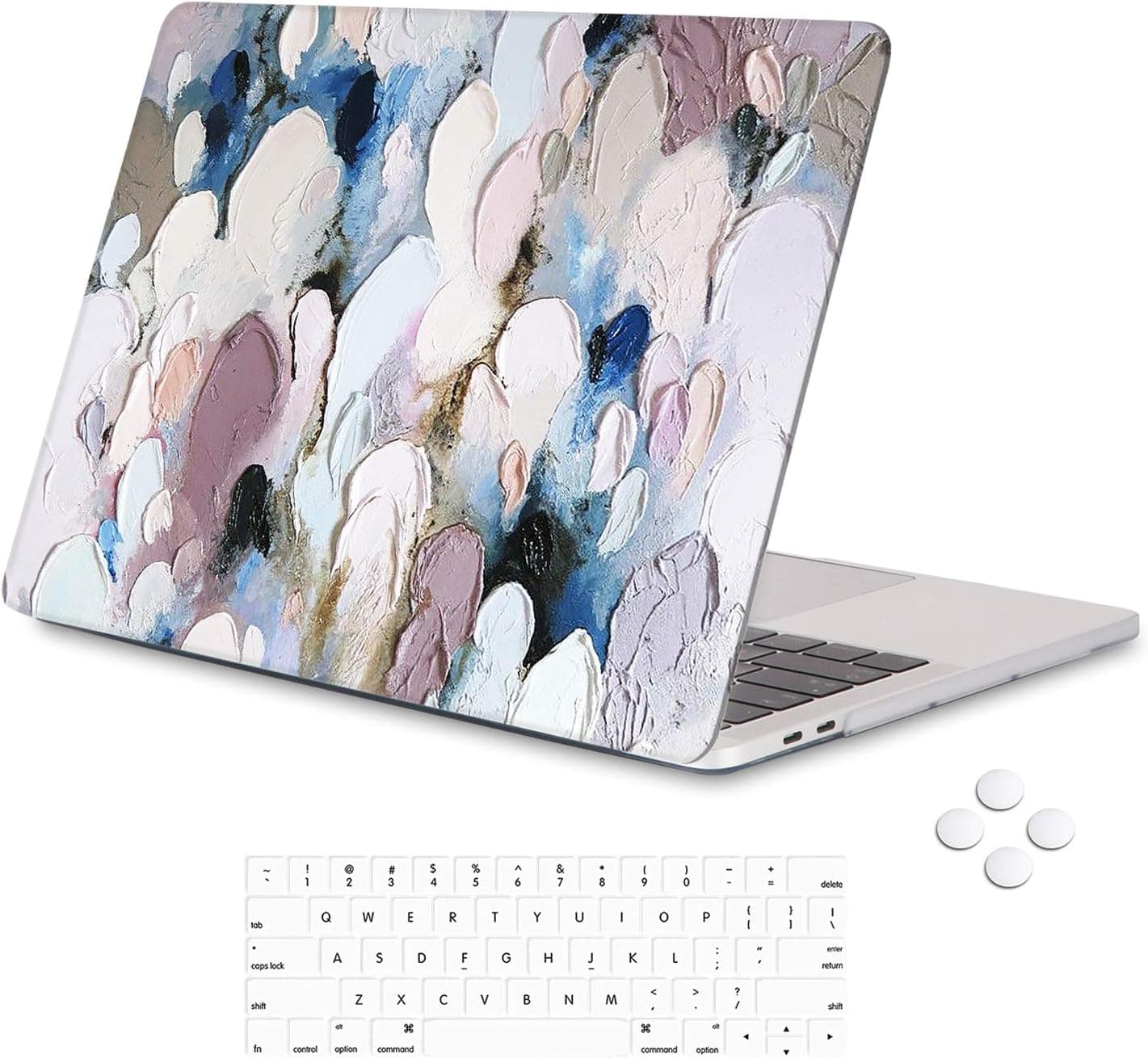 Holilife MacBook Pro 13 Inch Case 2019 2018 2017 2016 Release A2159/A1989/A1706/A1708, Plastic Hard Case Cover Protector with Keyboard Cover Compatible with MacBook Pro 13 - Dark Pigment