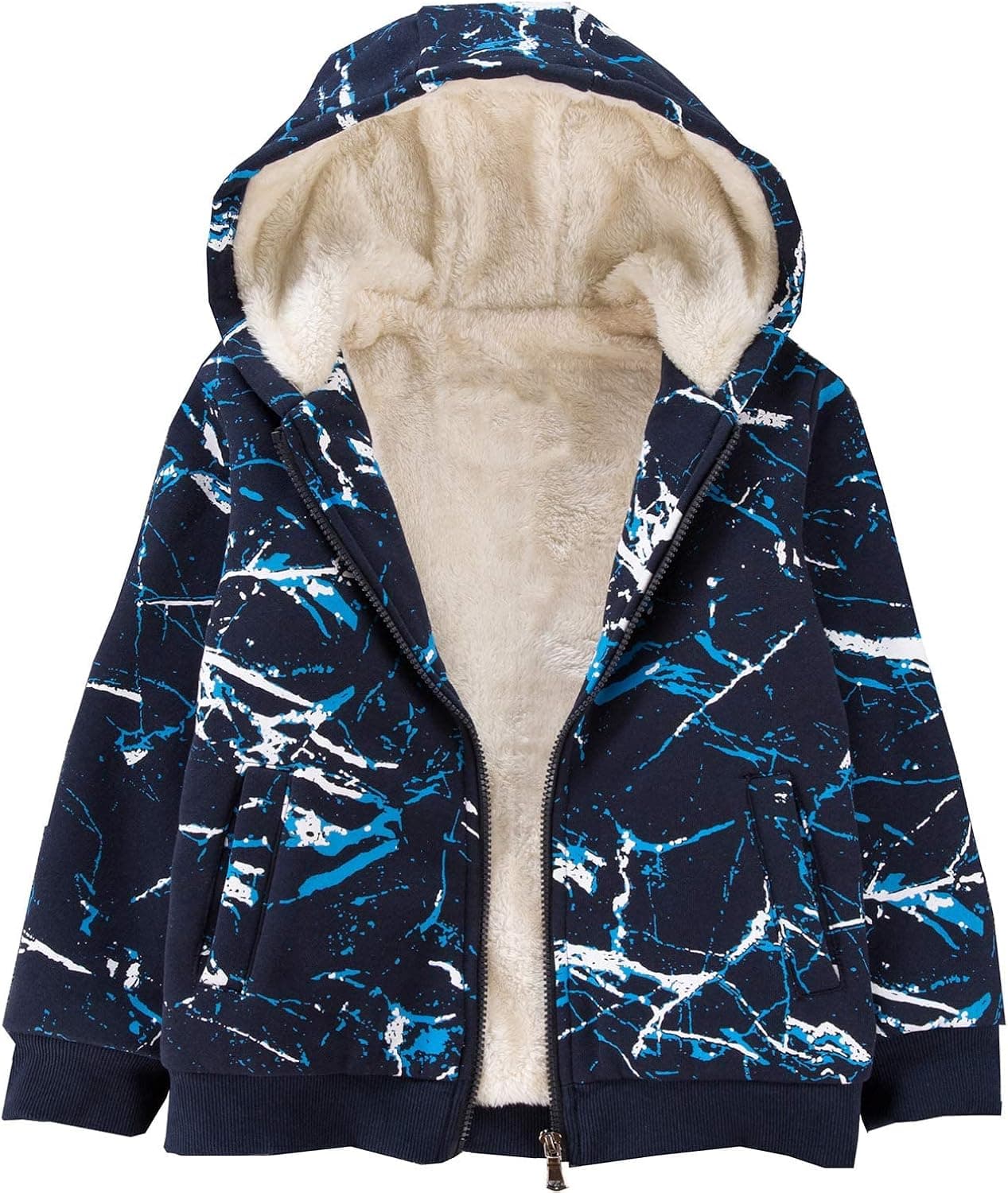 Bumeex Kids Boy's Girl's Sherpa Fleece Lined Jacket 2-14Y(Toddler/Kid)