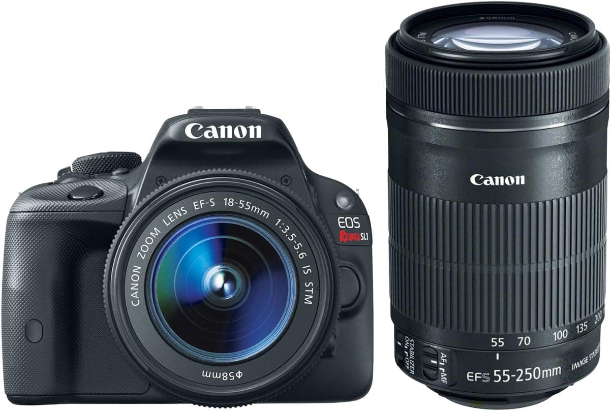 Canon Rebel SL1 18-55STM + EF-S 55-250mm f/4-5.6 is STM Lens