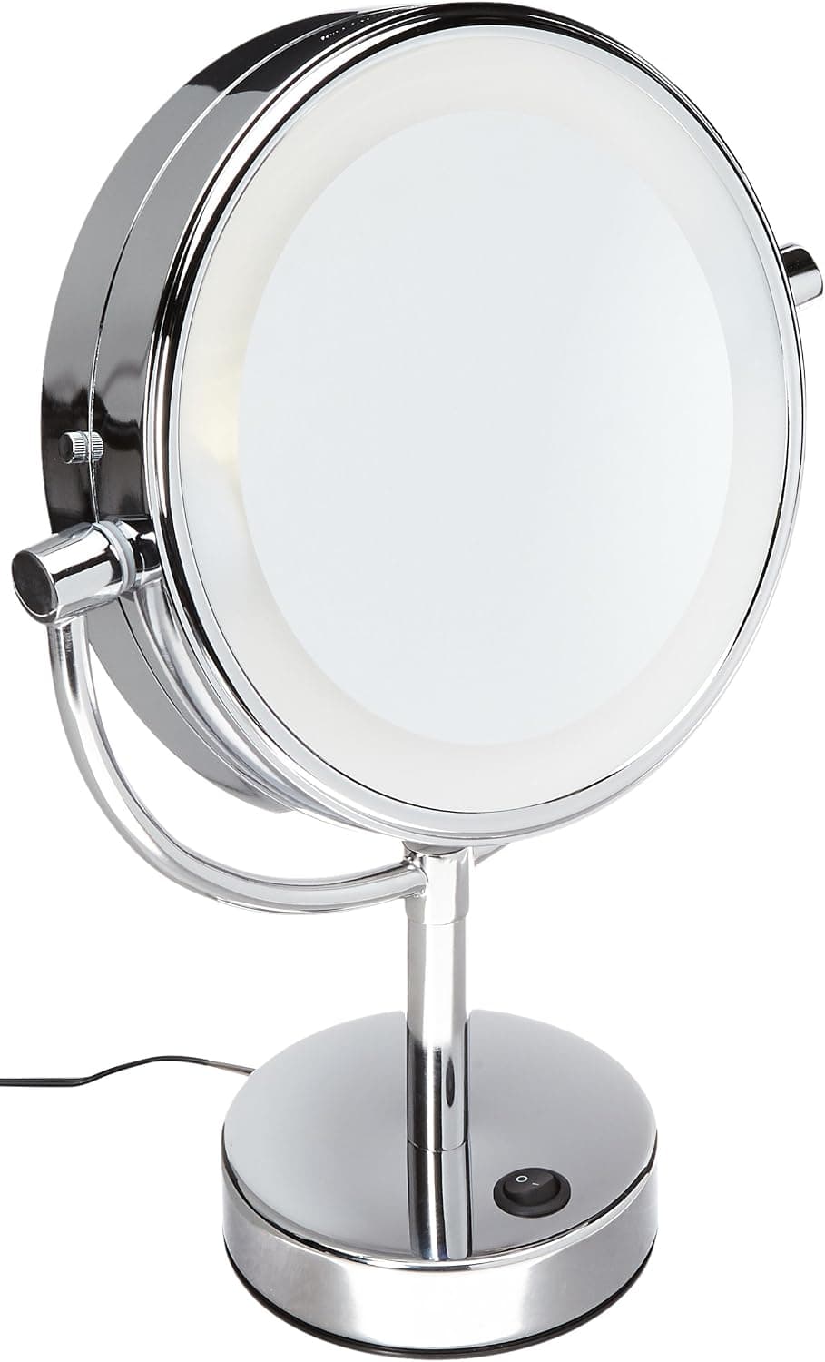 Kimball & Young Chrome NEOMODERN LED Lighted FREESTANDING Mirror