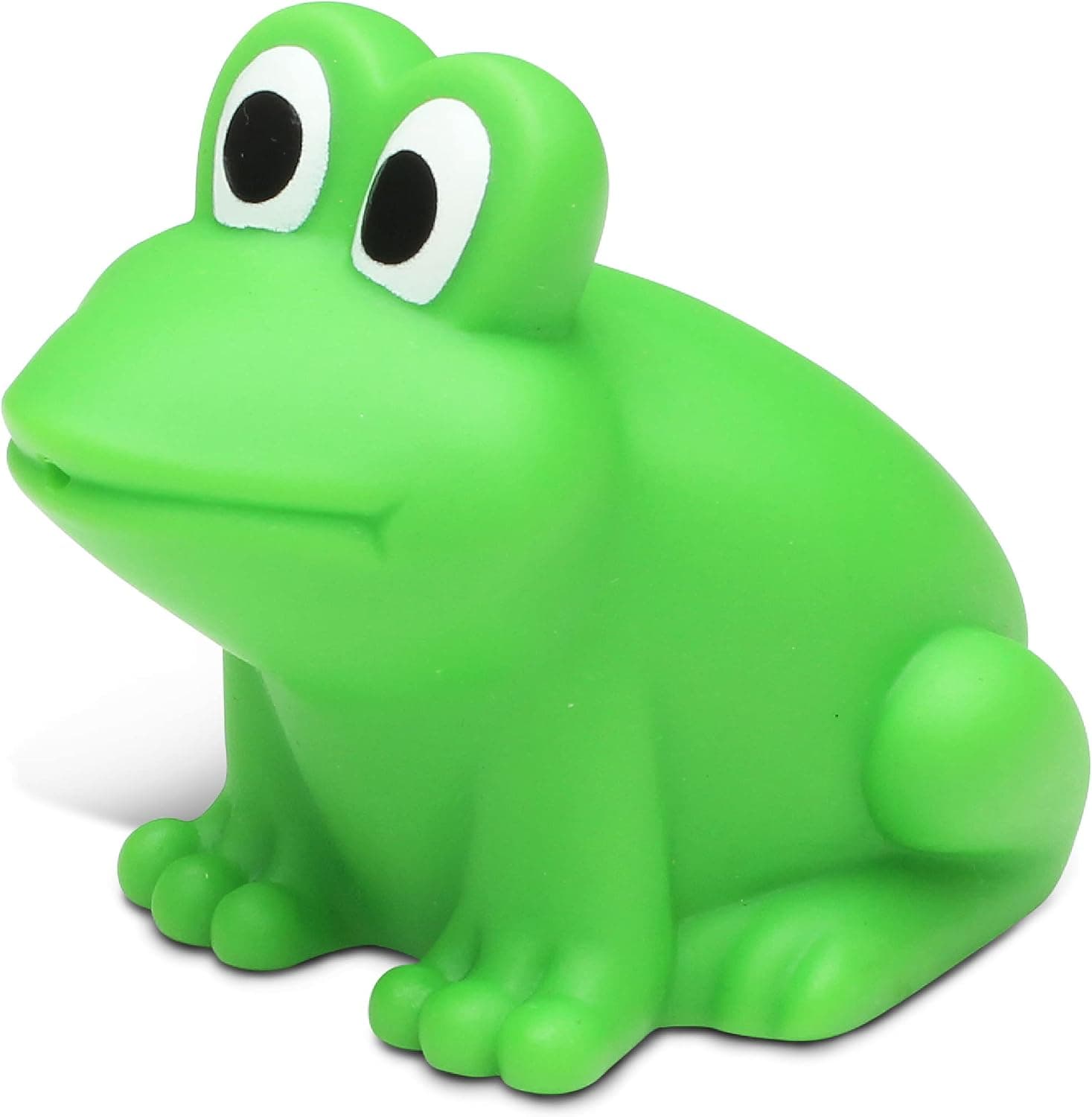 DolliBu Frog Bath Buddy Squirter - Floating Green Frog Rubber Bath Toy, Fun Water Squirting Bathtime Play For Toddlers, Cute & Soft Animal Toy For The Bathtub, Beach & Pool for Girls & Boys - 3 Inch