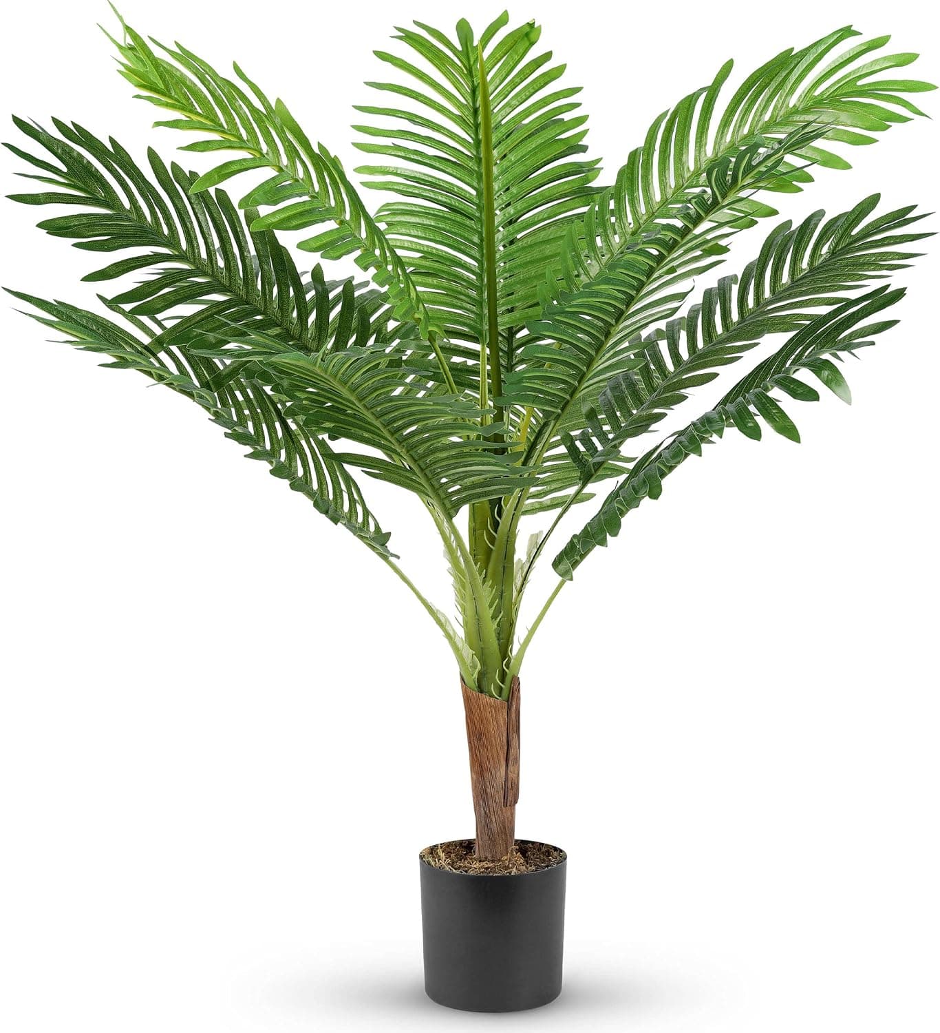 URtree Fake Plants 36 inch Artificial Palm Tree with 12 Trunks Artificial Tree Plants for Farmhouse Bedroom Office Home Tropical Decor Indoor Outdoor