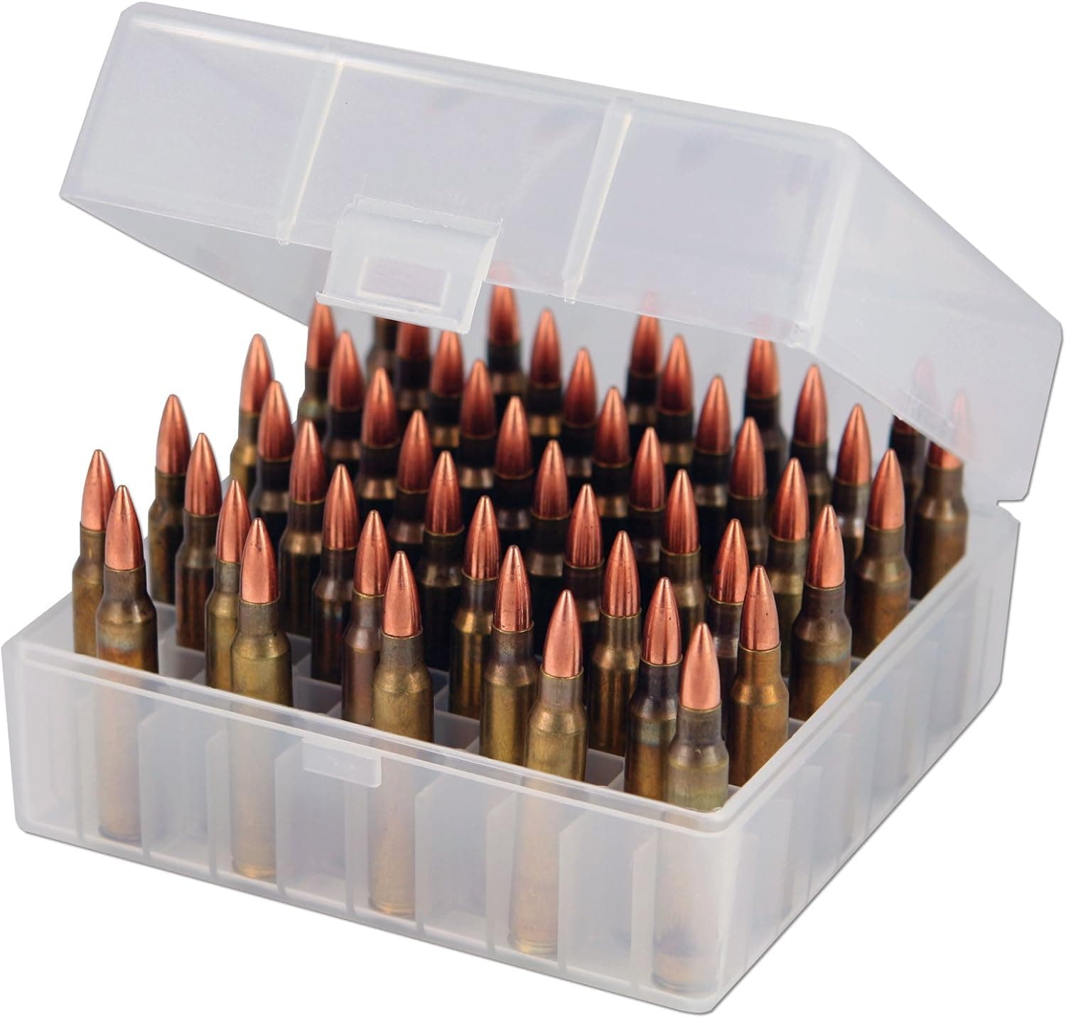 Berry's 100 Round Ammo Box (2) Pack - Clear Plastic Fits: .17 Remington / .222 / .223 / 5.56mm