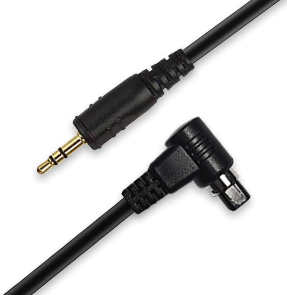 Shutter Release Remote Control Cord 2.5mm-N3 Shutter Connecting Cable Compatible for Canon 5D Mark III 5DS R 5D Mark II III IV 5D 6D Mark 6D II 7D Mark II (Fit for RW-221 Series Shutter Remote)