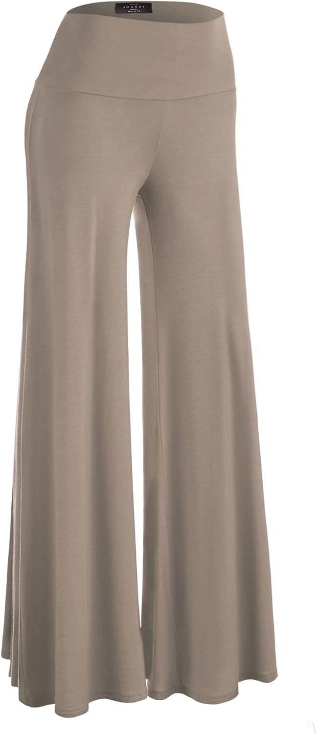 LL Womens Chic Palazzo Lounge Pants - Made in USA