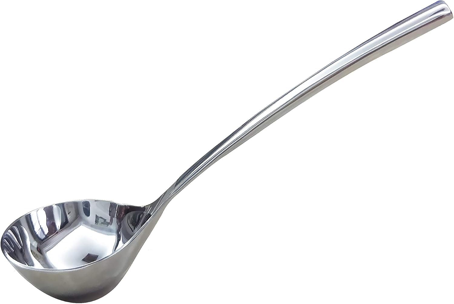 Soup Spoon large SUS 304 stainless steel Soup Ladle Deeper heavy solid long handle big spoon family hotel hot pot spoon