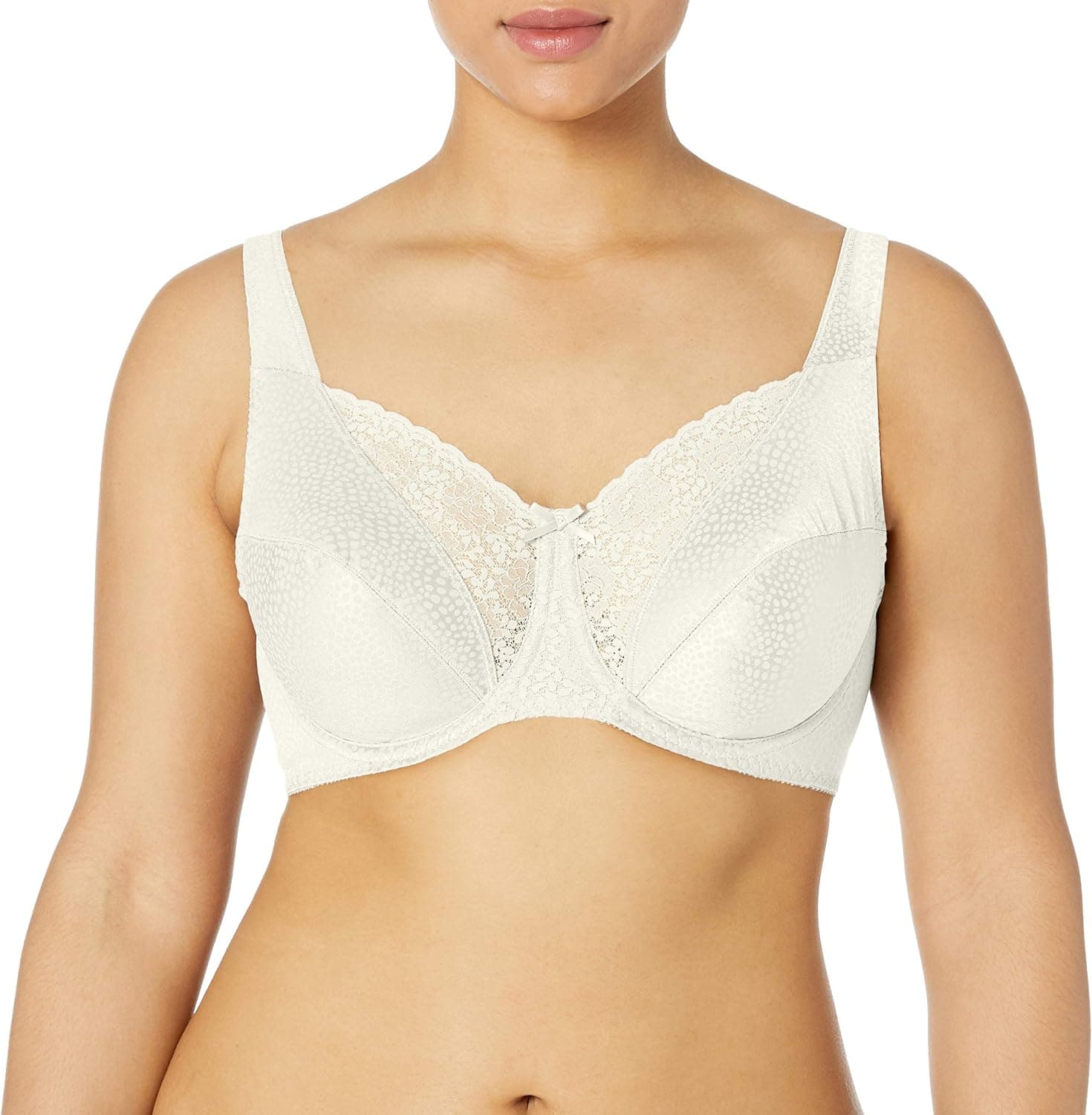 Playtex Women's Secrets Love My Curves Signature Floral Underwire Full Coverage Bra Us4422