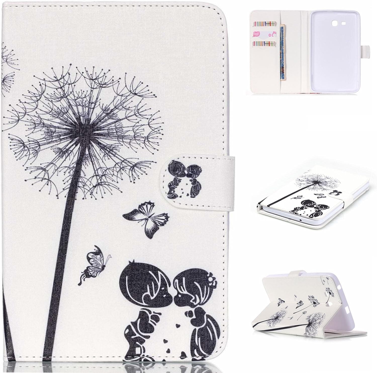 Galaxy Tab E Lite 7.0 Case,Artyond Magnetic PU Leather Flip Wallet with [Card Slots] [Auto Sleep/Wake] Stand Case for Galaxy Tab E Lite SM-T113 / Tab 3 Lite 7.0 SM-T110 / SM-T111 7-Inch(Kids)