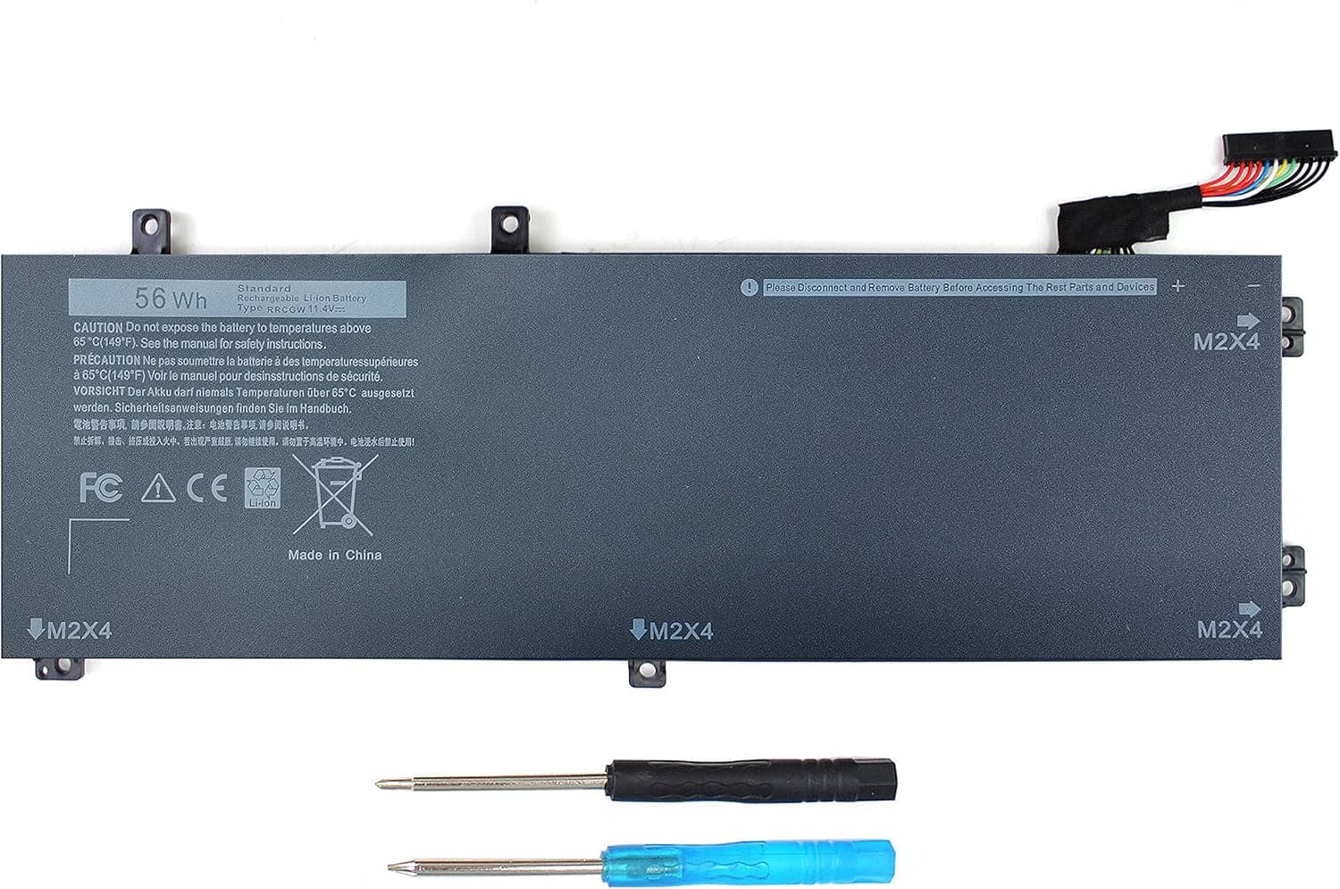 RRCGW H5H20 Laptop Battery for Dell XPS 15 9550 15-9550 9560 9570 9590 Precision 15 5510 5520 5530 5540 M5510 M5520 Notebook P56F P56F001 62MJV M7R96 0RRCGW 5D91C 05D91C Inspiron 7501 7590 7591 56WH