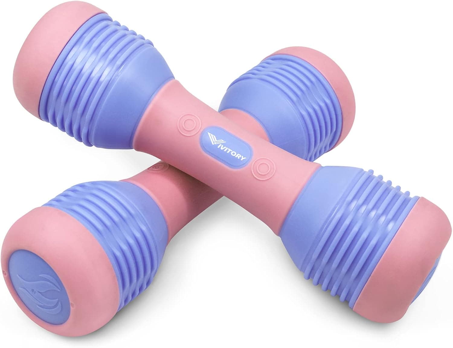 VIVITORY Adjustable Dumbbells Set for Women, Multiple Weight Options Single, Dumbbells Weight Pair(Set of 2), Non-Slip Neoprene Handle, All-Purpose, Exercise Dumbbells Set for Home, Office, Gym