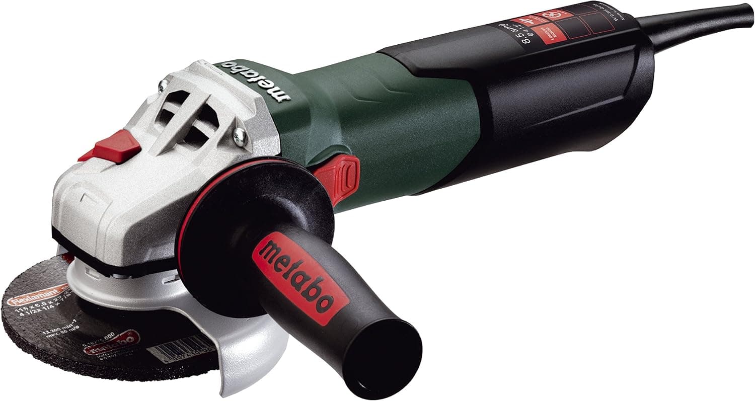 Metabo - 4.5" Angle Grinder - 10, 500 Rpm - 8.5 Amp W/Lock-On (600371420 9-115 Quick), Professional Angle Grinders