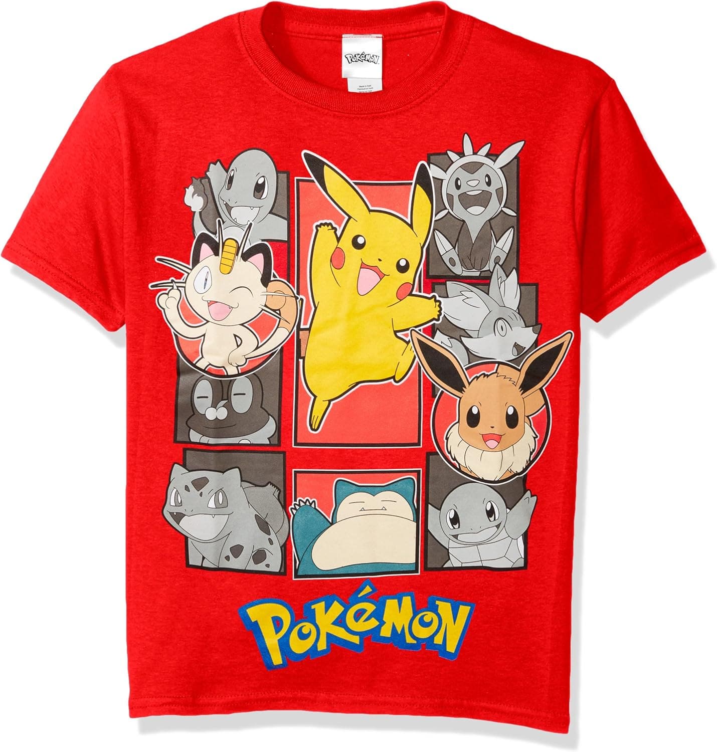 Pokemon Boys' Pokemon Group Short Sleeve Tee