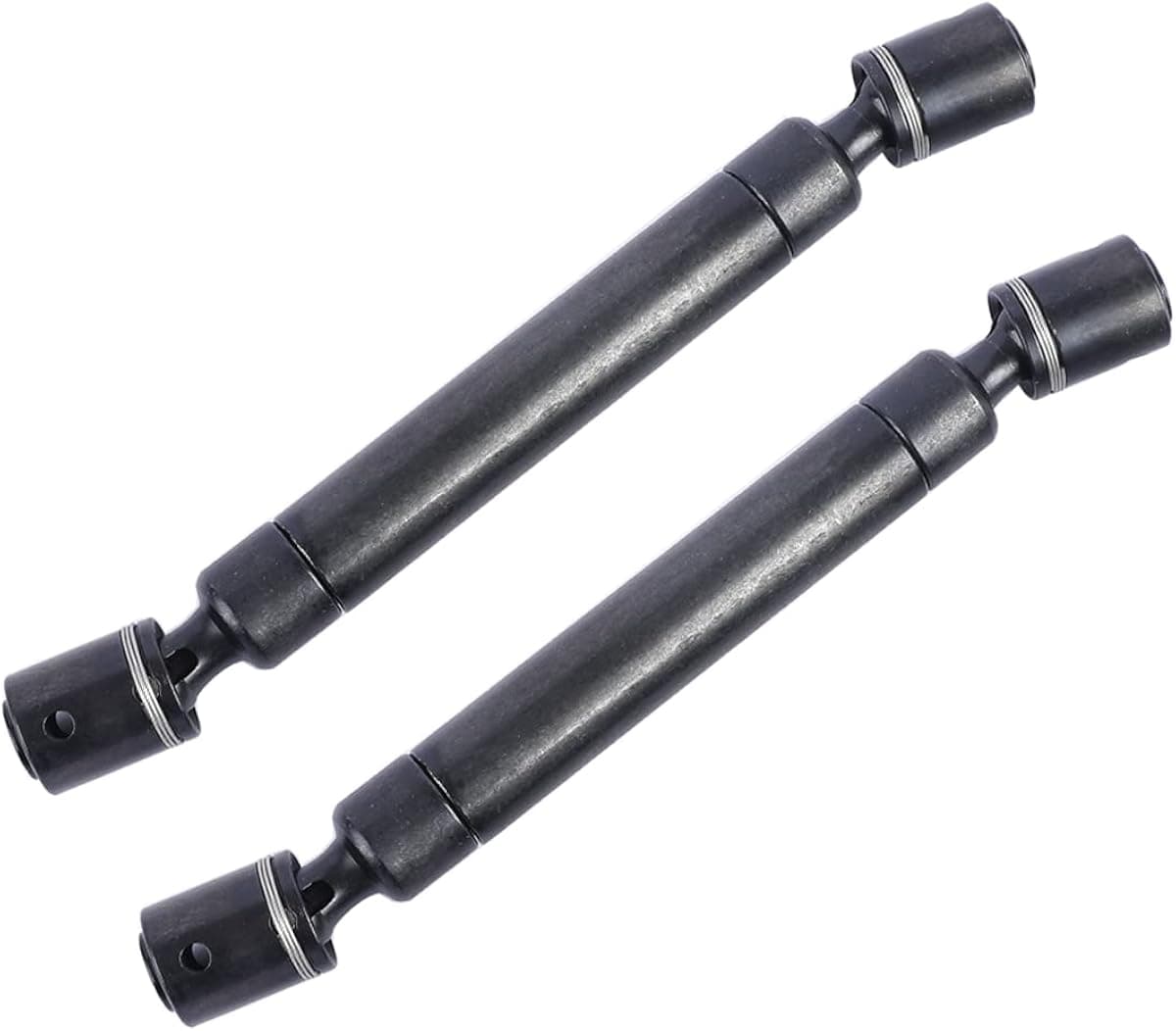 ZXYRC Metal Heavy Duty Drive Shaft Set Front Rear Driveshafts for Axial SCX6 1/6 RC Crawler 4WD Rock Upgrades Black