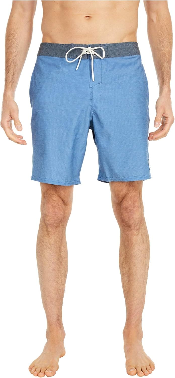 O'NEILL Men's 18" Contrast Waistband Boardshorts - Men's Swim Trunks with Fast-Drying Stretch Fabric and Pockets